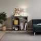 HANAH HOME Konzolni sto Lesa, antracit - 125GLN1227