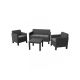 CURVER Baštenska garnitura Orlando Grafit / siva CU 226515 - 129603