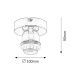 Rabalux Plafonjera Bottom E27 1x MAX 60W hrom (1301) - 1301-1