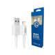 XWAVE USB kabl IPHONE 2m 3A ,lightning, bela - 028882-1