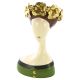 POLIMONT Stalak za vazu zeleno zlatni 30X24X50 cm - 133690