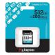 Micro SD Card 512GB Kingston SDG4/512GB class 10 200Mbs/160Mbs - EP2710056