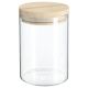 FIVE Tegla s poklopcem 0.6L Hermet, staklo/drvo - 135026-1