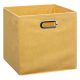 FIVE Kutija za odlaganje 31x31x31 cm karton/pp/metal žuta - 138885I-1