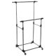 FIVE Stalak za garderobu dupli 150x66x153 pp/inox crna - 138923
