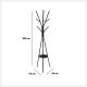 FIVE Stalak za odeću 44x42x180cm metal/drvo, crna - 138944A