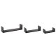 FIVE Zidna polica 3 kom 22x10x7; 32x10x8,5; 42x10x10 cm mdf crna - 138955A-1