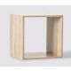 FIVE Drvena polica 34,5x32x34,5cm, natural - 138966-1