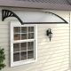 SUPERGARDEN Nadstrešnica 150x100 Crna Providna 5mm Leksan - 1392-1-1