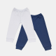 Mafimi Pamučne Pantalonice set od 2 - teget,bela - P-1255