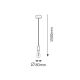 Rabalux Visilica Roxy E27 1x MAX 60W crna (1412) - 1412
