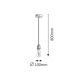 Rabalux Visilica Fixy E27 1x MAX 60W srebrna (1418) - 1418-1-1-1