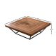 HANAH HOME Klub sto Cora, braon - 141HWR1131