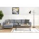 HANAH HOME Klub sto Riley, braon/crna - 141HWR1133