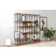 HANAH HOME Polica za knjige Cooper, tamnobraon - 141HWR1137