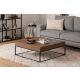 HANAH HOME Klub sto Lena, tamnobraon/crna - 141HWR1147