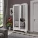 HANAH HOME Ormar sa ogledalom James, bela - 142NPG1273