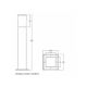 BB LINK Svetiljka JM-4607-1000 stubna 1*E27 IP65 ANTRACIT - 146208