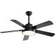 TIMELESS TOOLS Plafonski luster ventilator na daljinski Crni - 1462