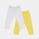 Mafimi Pamučne Pantalonice set od 2 - žuta, bela - P-1256