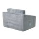 KINDER HOME Plišana dečija sofa-krevet 2u1 siva - 15047-1-1