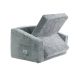 KINDER HOME Plišana dečija sofa-krevet 2u1 siva - 15047-1-1