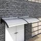 SUPERGARDEN Nadstrešnica 240x100 Crna Providna 5mm Leksan - 1509-1-1-1-1