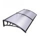 SUPERGARDEN Nadstrešnica 240x100 Crna Providna 5mm Leksan - 1509-1-1-1-1