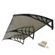 SUPERGARDEN Nadstrešnica 200x100 Crna Bronza 5mm Leksan - 1510-1-1-1-1-1