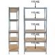 MALATEC Metalna montažna polica 220x100x45cm 875kg - 1518-1