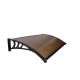 SUPERGARDEN Nadstrešnica 150x100cm Crna Bronza 5mm Leksan - 1527-1-1-1
