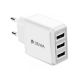DEVIA Adapter smart 3 USB, bela - 156817