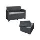 CURVER Baštenska garnitura Elodie 2 seater grafit CU 253948 - 157241