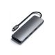 SATECHI Aluminium USB-C Hybrid Multiport adapter, siva - 158937