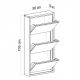 HANAH HOME Cipelarnik Locking Metal, bela - EP3056550