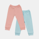 Mafimi Pamučne Pantalonice set od 2 - aqva, kajsija - P-1257