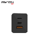FANTECH Kućni punjač CWG301 2xPD + QC 65W, crna - FT201033