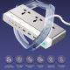 Produzni kabl LDNIO SC3 10-IN-1 3 uticnice 4xPD 3xUSB GaN 65W Total Power 100W 2m - EP3199283