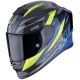 SCORPION Exo-r1 evo carbon air runner black-blue-neon yellow kaciga - 15SCO110506191
