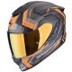 SCORPION Exo-1400 evo ii air linart matt black-orange kaciga - 15SCO140489168