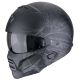 SCORPION Exo-combat ii spiderweb matt black silver kaciga - 15SCO182476159