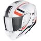 SCORPION Exo-930 evo ardens white mat-black-red kaciga - 15SCO194501292