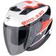 SCORPION Exo-230 band white-black-red kaciga - 15SCO23481164