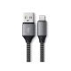 SATECHI USB-A na Lightning Braided, 0.25m, siva - 160119
