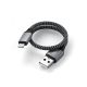 SATECHI USB-A na Lightning Braided, 0.25m, siva - 160119
