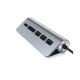 SATECHI Aluminium Type-C USB Hub 3x USB 3.0,MicroSD, siva - 160350