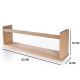 HANAH HOME Set zidnih polica BLTYZ-AKTV040 3/1, braon - EP3056577