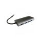 LC POWER LC-HUB-C-MULTI-5 USB Type C HUB card reader, charging, RJ45, HDMI anthracite/black - 161502