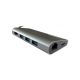 LC POWER LC-HUB-C-MULTI-5 USB Type C HUB card reader, charging, RJ45, HDMI anthracite/black - 161502