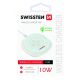 SWISSTEN Wireless punjač 10W + kabl USB-A/USB-C 1.5m, bela - 80073